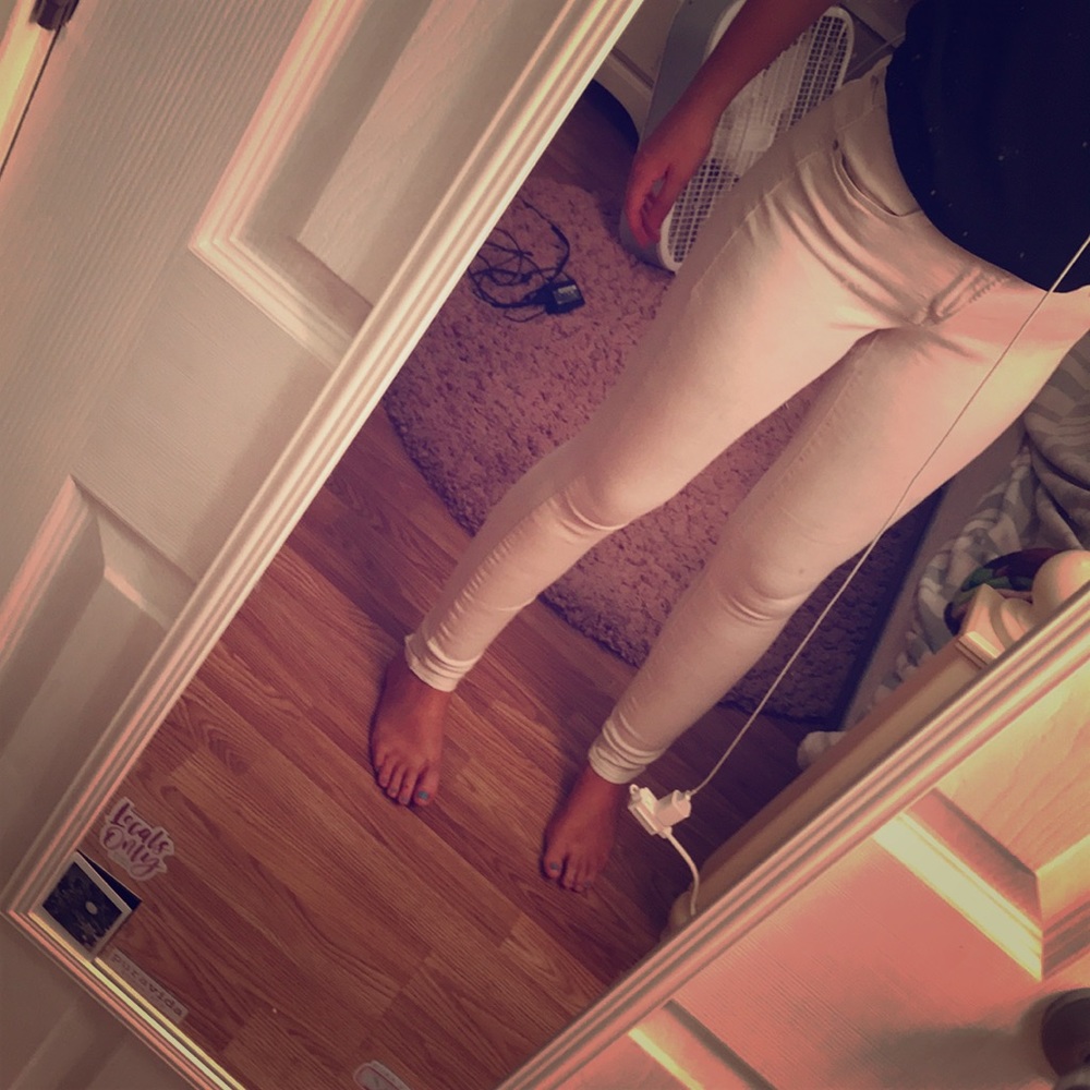 white jeans